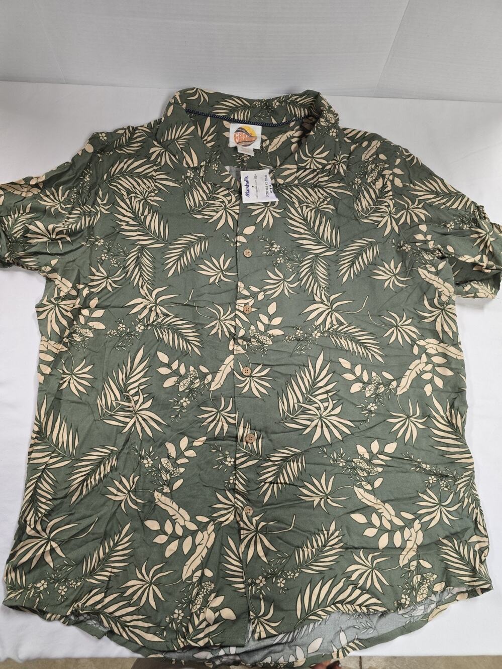 C & C California Hawiian Tropical Shirt Mens Large Rayon Button up